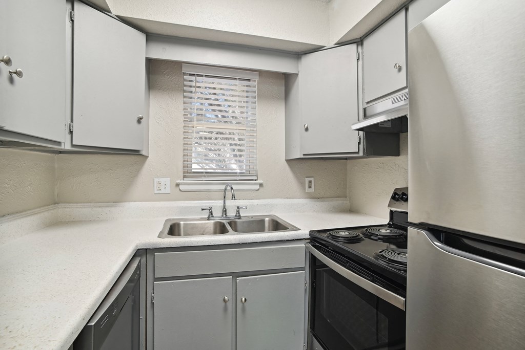 Apartment kitchen at Emerald Bay, North Carolina, 28217