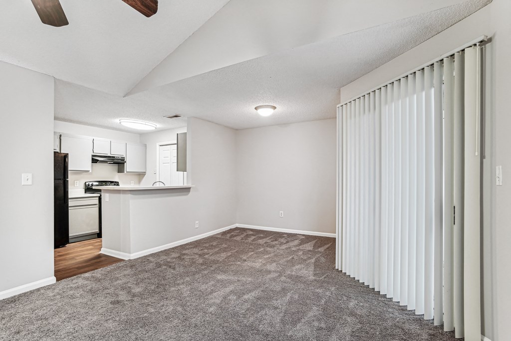 Living Room with Kitchen View at Wellington Farms, North Carolina