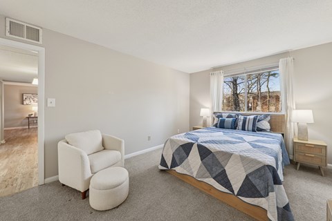 Primary Bedroom at Casa de Luna Apartments, North Carolina, 27604