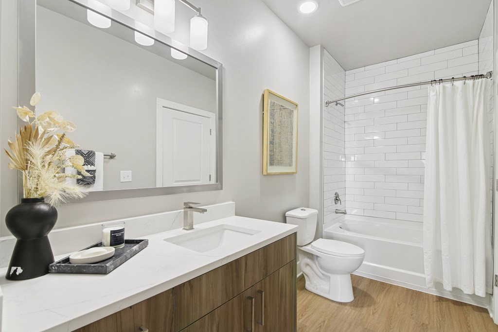 Modern Bathroom at The Delaney at East Park Apartments, Kennesaw, GA