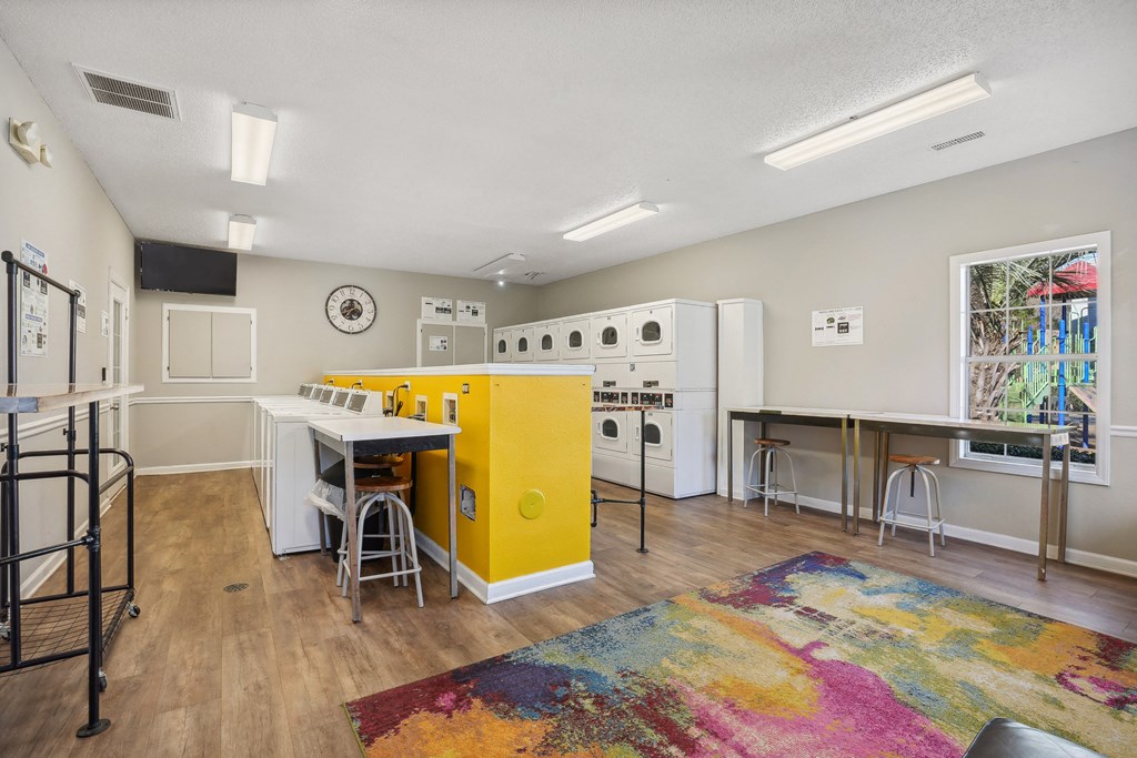 Communal laundry room at Cape Landing, Myrtle Beach, South Carolina