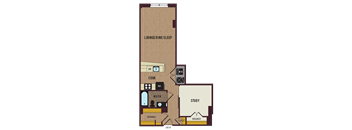 the plan of the first floor of the house
