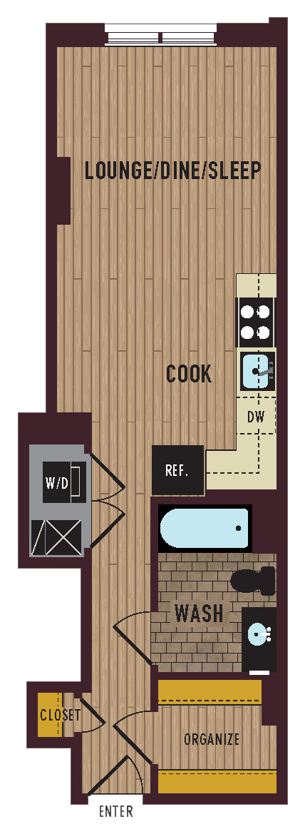 floor plan of the bedroom floor of a small house
