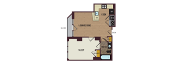 1BR/1BA