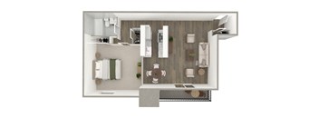 A top-down view of a bathroom with a sink, toilet, and bathtub.