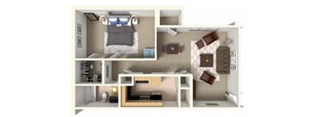 1BR 1BA