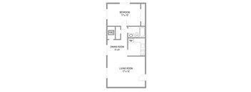 a floor plan of a small apartment
