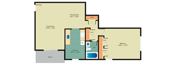 a blueprint of a floor plan of a roommates house