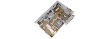 bedroom floor plan of a 2100 sq ft home