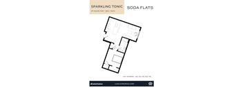 A floor plan for a property called Sparkling Tonic with 1 bed and 1 bath.