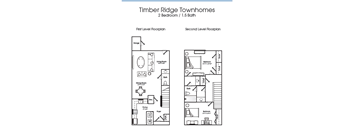 2 Bedroom 1.5 Bath Townhome