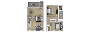 2 Bedroom 1.5 Bath Townhome