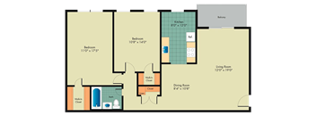 a blueprint of a floor plan of a house