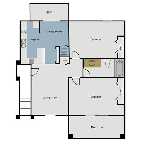 a floor plan of a bedroom apartment with a large bedroom and a living room