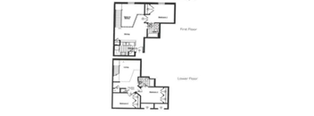 figuring out a floor plan for an apartment with bedrooms and a bathroom