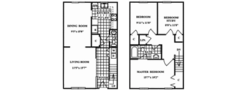 3 Bedroom 1.5 Bath Deluxe