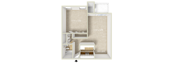 1BR 1 BA 728SQFT 60%