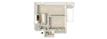 1BR 1BA 759SQFT 80%