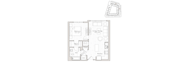 a floor plan of a small apartment