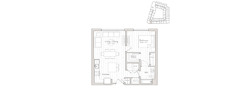 a floor plan of a small apartment