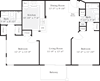 2 Bedroom 2 Bath 1081 SqFt 2 Bedroom 2 Bath 1081 SqFt
