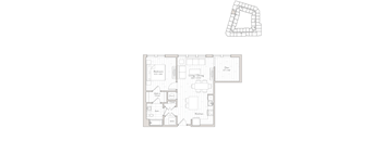 a black and white floor plan of a house