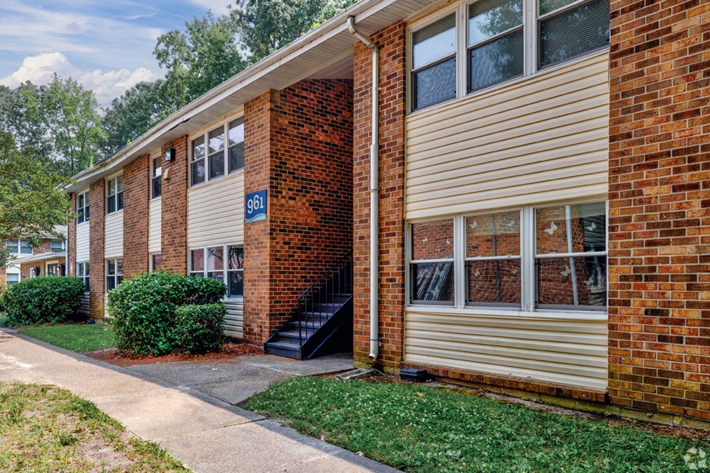 our apartments offer a staircase to the entrance of the building