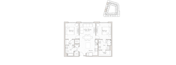 a black and white floor plan of a house