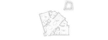 a black and white floor plan of a house