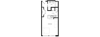 a floor plan for a small house