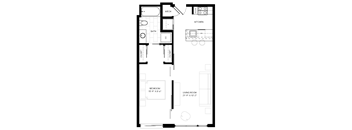 a floor plan for a small house