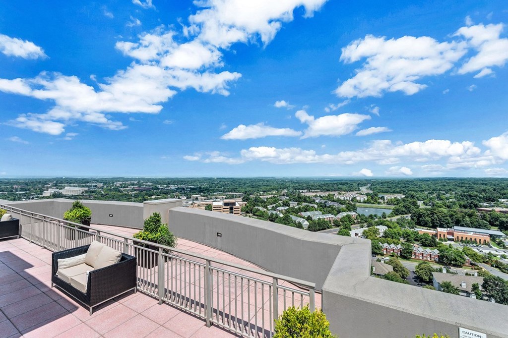 Sweeping city views from rooftop