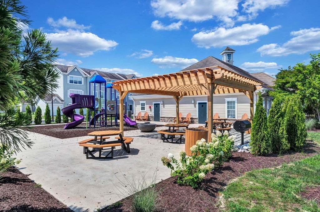 our apartments showcase a playground