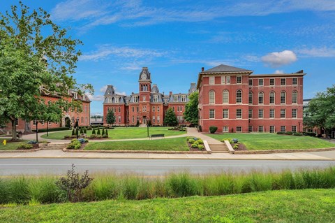 a view of a building campus