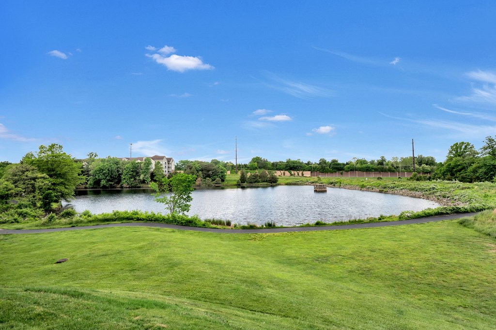 Views of the lake at Waterside at Reston.