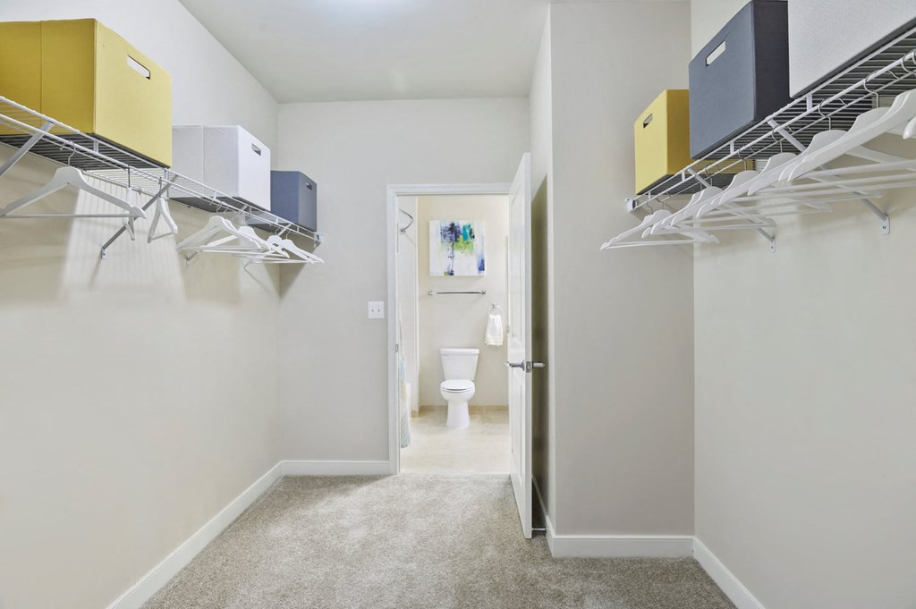 Large closet at the Flats at Neabsco