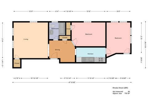 2 Bedroom 1 Bath - 1501 North Rhodes Street