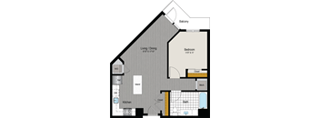 ?? floor plan of a bedroom apartment