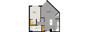 ?? floor plan of a home with a bedroom and a living room