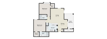 a floor plan of a house
