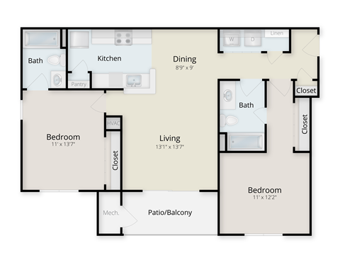 a floor plan of a home