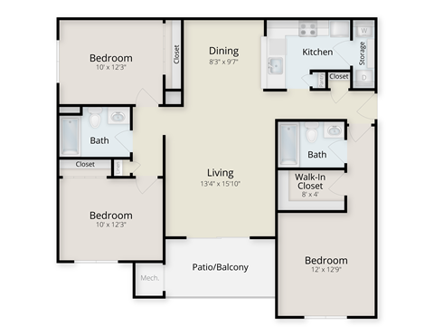a floor plan of a home