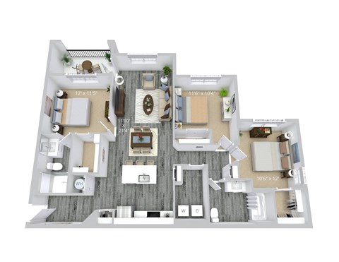 3 bedroom, 2 bath at Overlook at Riverside