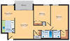 2 Bedroom 2 Bath 1033 SqFt