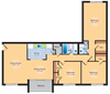 3 Bedroom 2 Bath 1273 SqFt