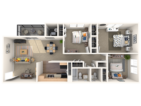 Quartz 3 Bedroom 2 Bath