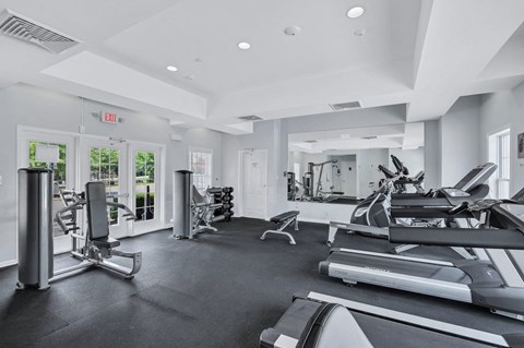 the gym at the runyon canyon apartments in prospect heights il