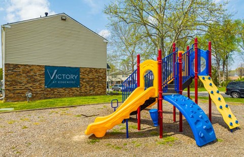 our playground is located in front of the building