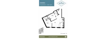 a floor plan of a bedroom apartment