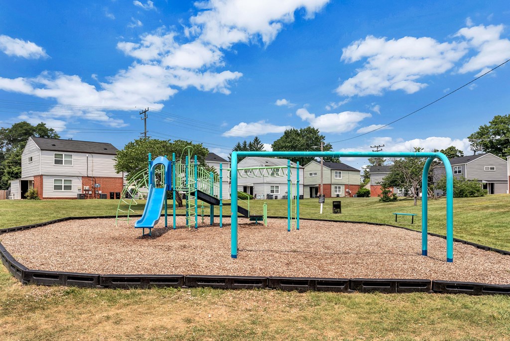 our playground is just across the street from our apartments